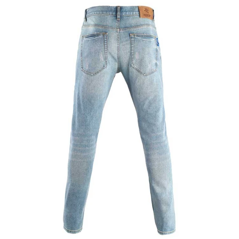 

2021 new men's customizable high-end washed blue jeans