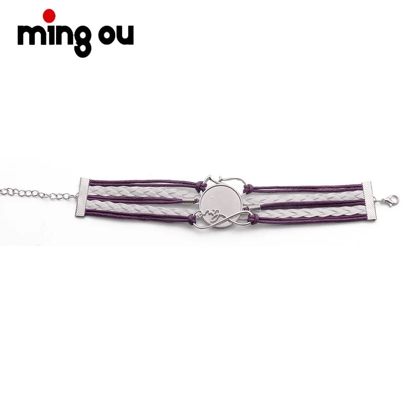 

Jewelry Colorful Double Heart Multi-layer Woven Sublimation Bracelet Jewelry