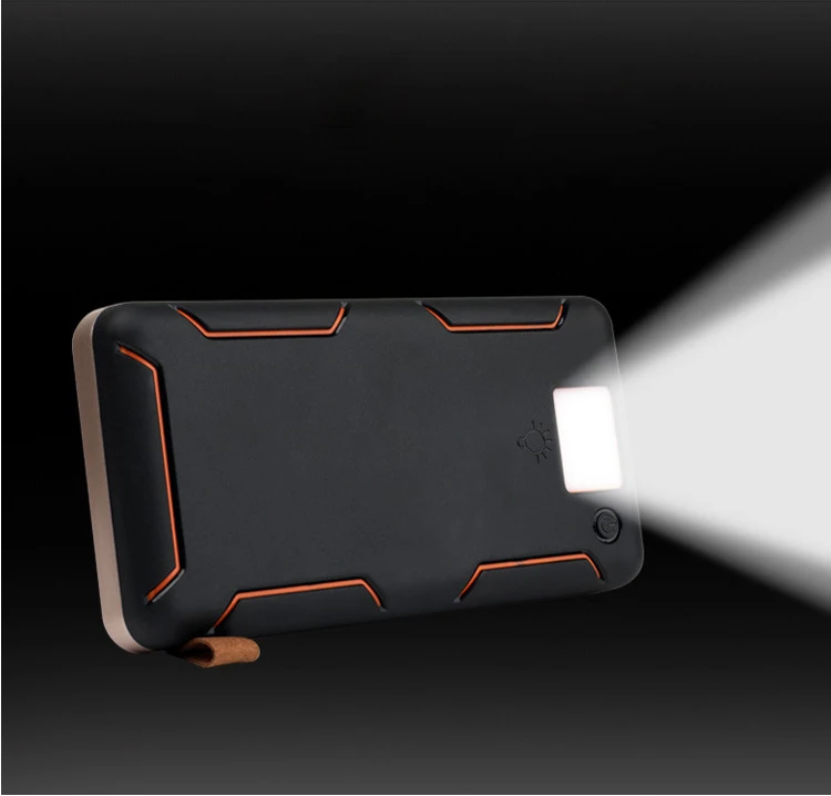 OEM 10000 mah Waterproof Charging Foldable Solar Panel Power Bank With LED - ANKUX.COM