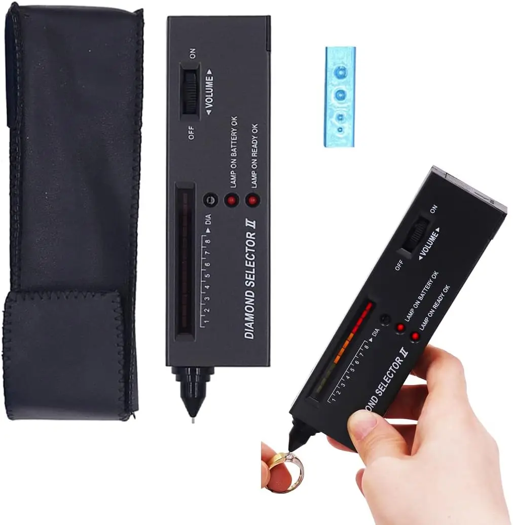 Jewelry Diamond Tester with Case Portable Gemstone Selector II High Accuracy Gem Testing Jewelry Tools Set