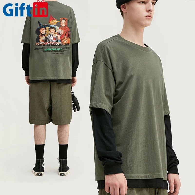 

Cheap Custom Prining Men Cotton T Shirt Unisex Oversize T-shirt Custom Streetwear T-shirt