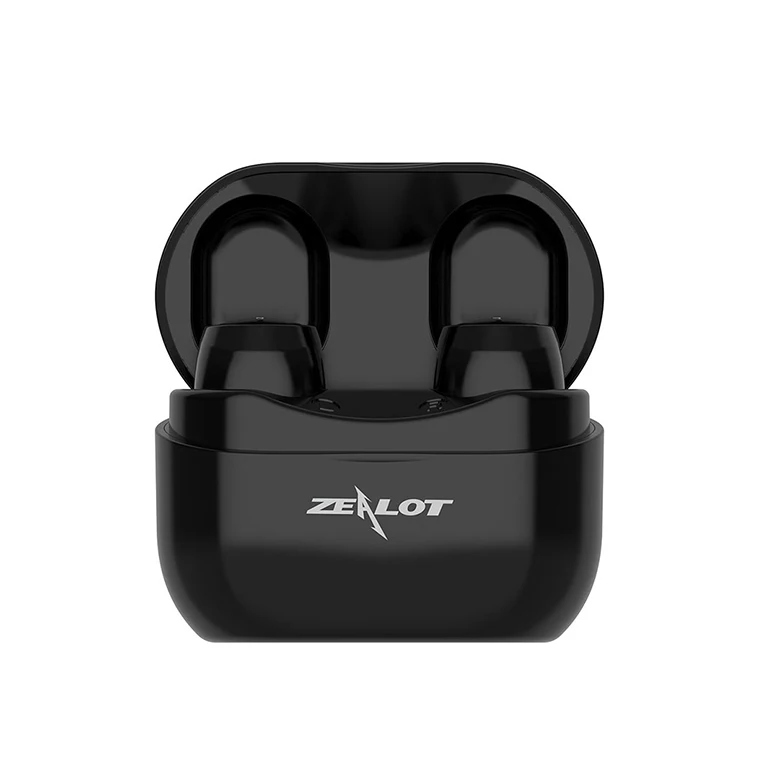 

ZEALOT T4 5.0 Wireless Earbuds with Wireless Charging Case TWS Stereo Headphones in Ear Built in Mic Headset Premium Sound
