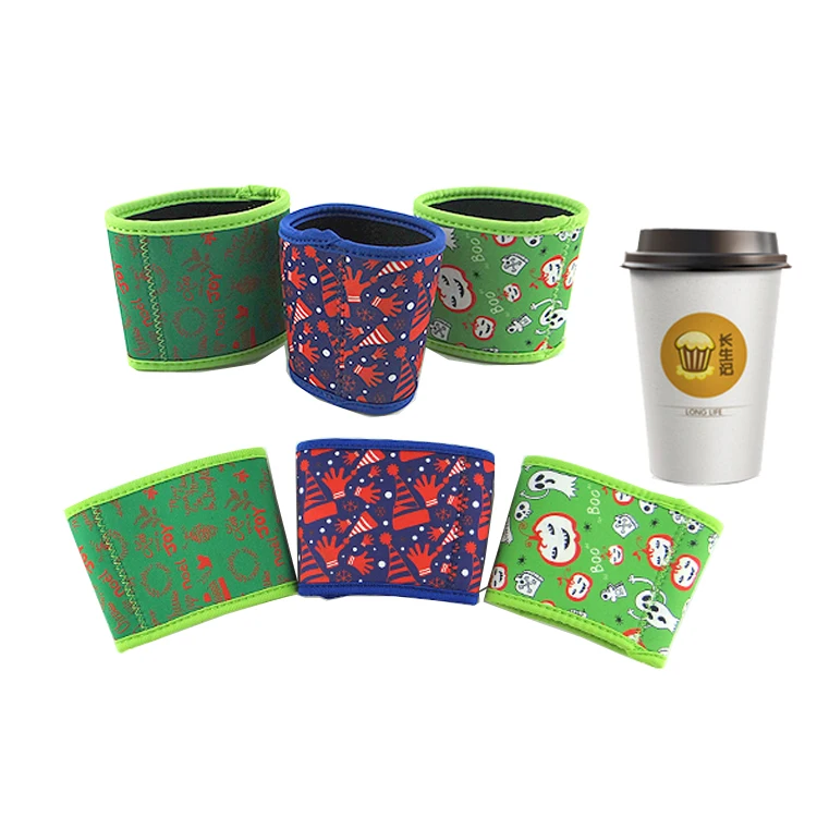 Wholesale Price Sublimation Insulated Coffee Cup Sleeve Neoprene Coffee