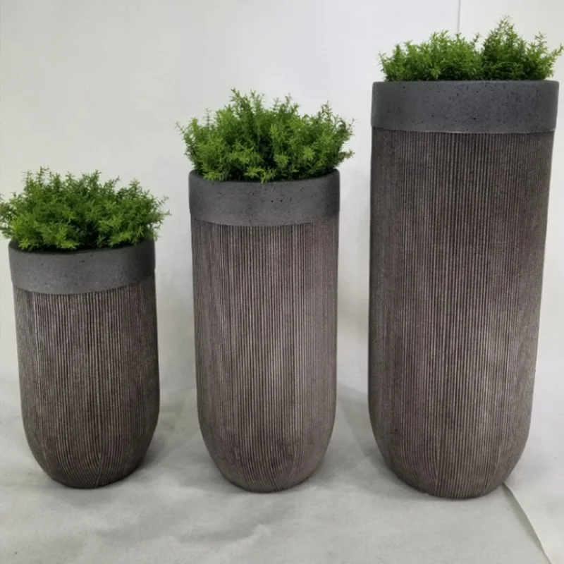 

Nordic Big Home Garden Flowerpots Vase Decor Outdoor Indoor Tall Plant Pot Fibreglass Planter Pots