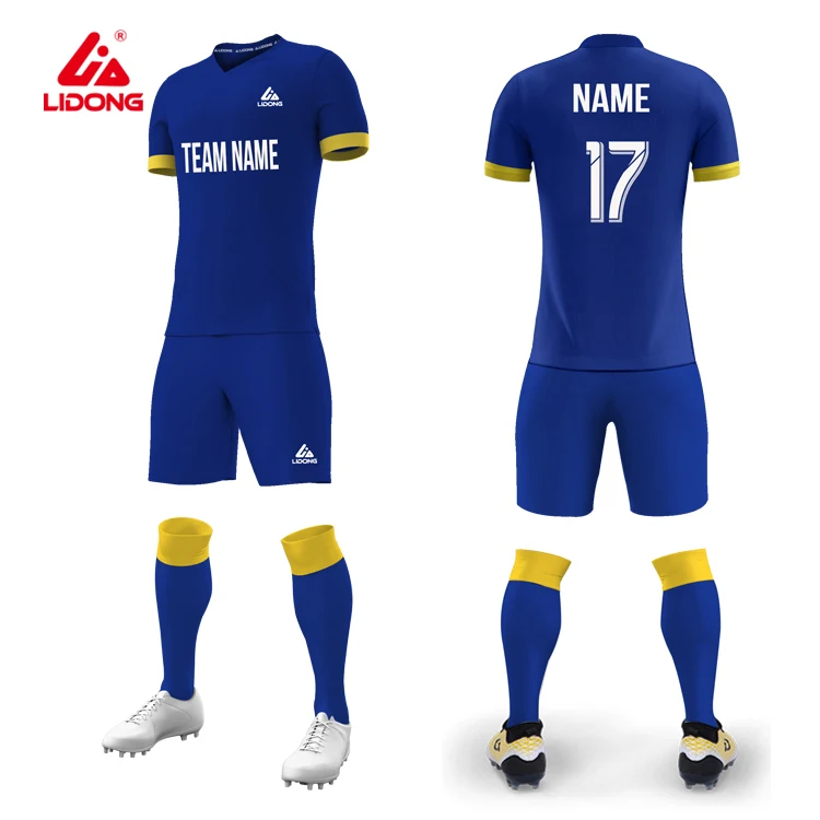 

Cheap football team kit soccer jerseys wholesale camisetas de futbol sublimated soccer uniforms