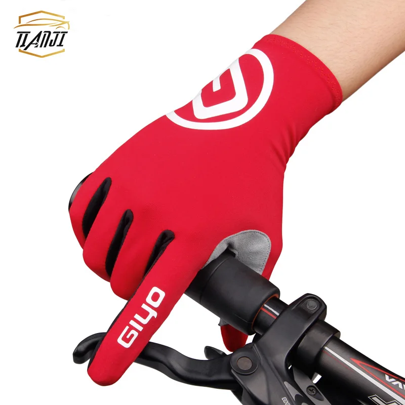 

Full Finger Mountain Bike Racing Gloves Bike Riding Hand Gloves Motorcycle, Black,red,blue,green,pink
