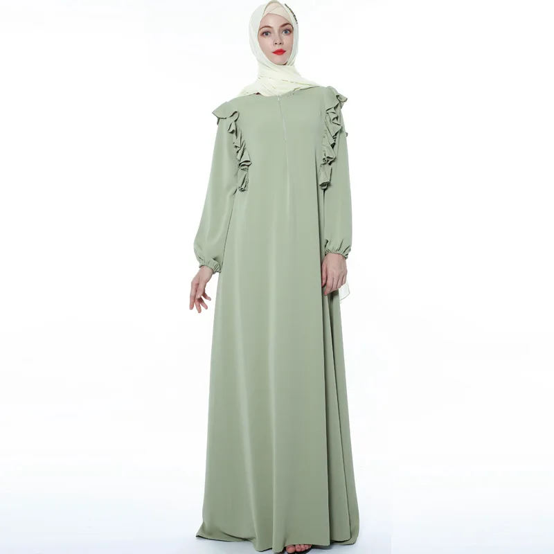 

Wholesale Abaya Muslim Dress Islam Clothing Abayas For Women Kaftan Caftan Prayer Clothes, 4 colors