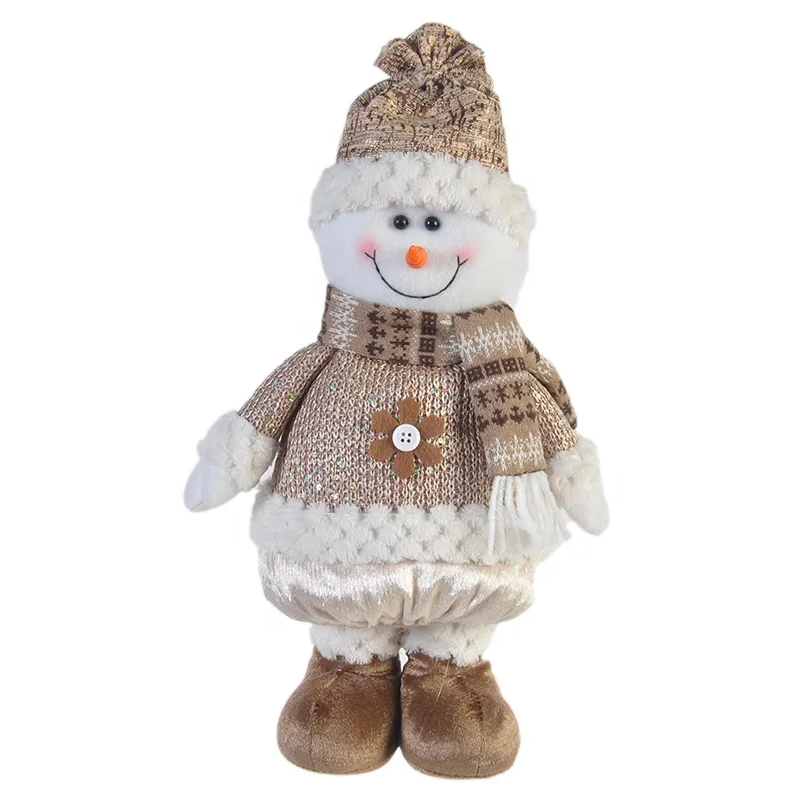 
Supply christmas decoration standing plush dolls 15 inch christmas santa claus 