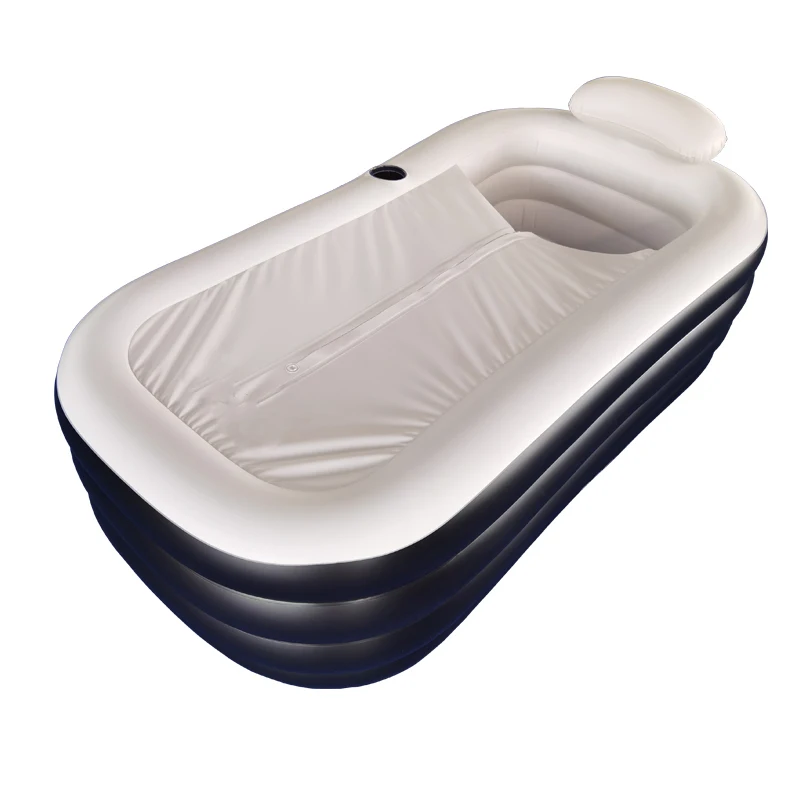 

Manufacture Bathtub Outdoor Hot Steam Machine Bath Ice Bath Tub With Small Pillow