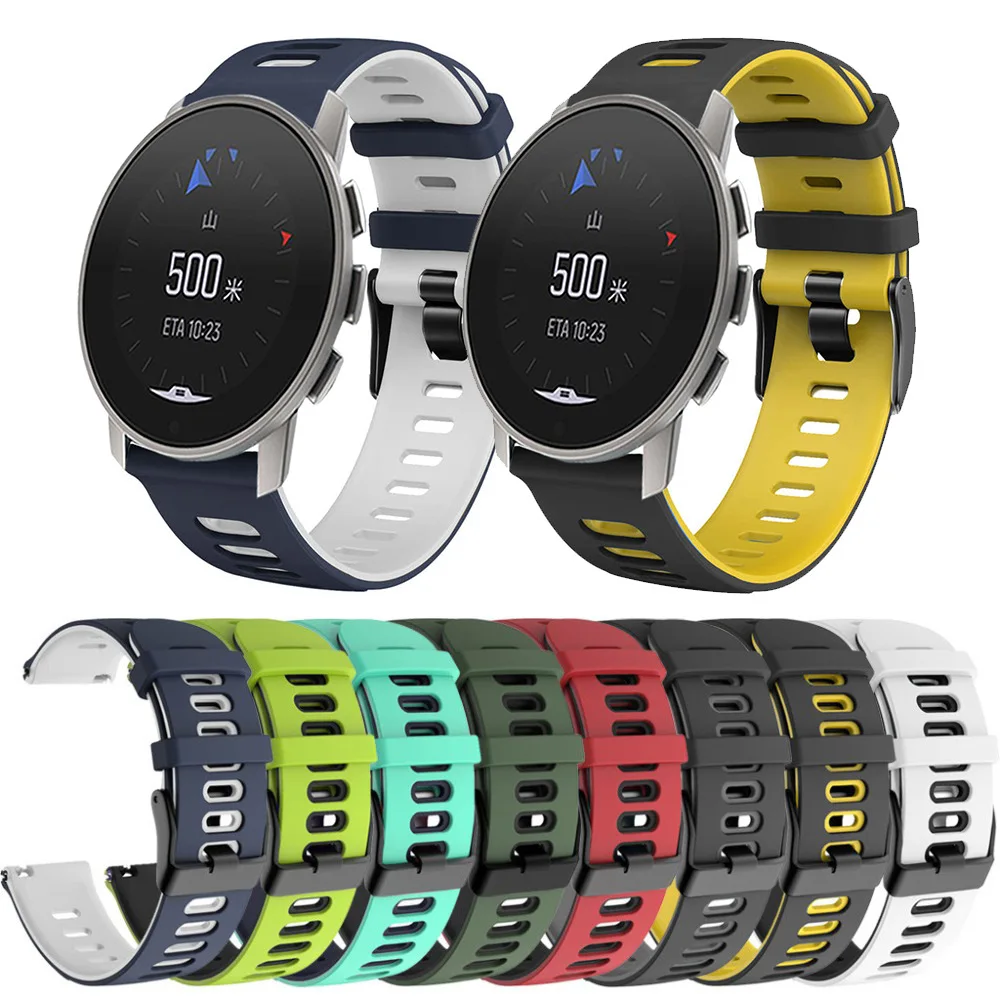 

Sports Wrist Strap For SUUNTO Breathable Fitness Silicone Wristband For SUUNTO 9 PEAK SUUNTO 3, Multi colors/as the picture shows
