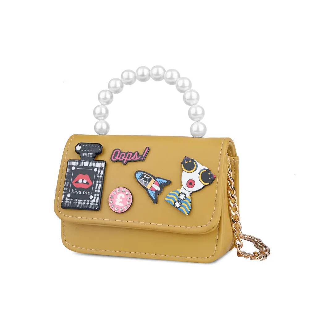 

2020 manufacturer supplies pu new fashion pink cartoon creative slant shoulder handbags for girls
