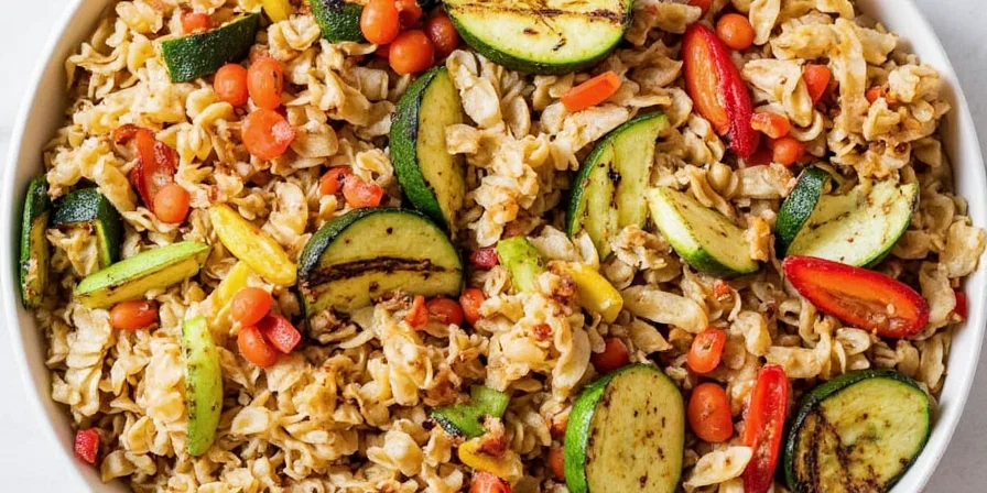 Pasta Primavera with Chili Flakes and Lime