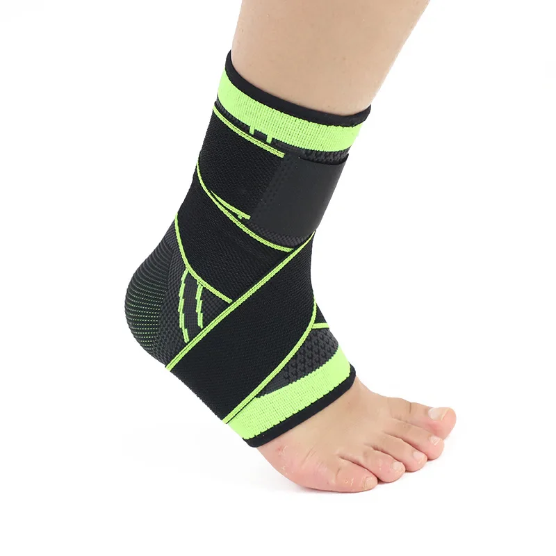 

2021 New Style Weaving Pressurized Bandage Elastic Nylon Strap Ankle Support Brace for Football Basketball