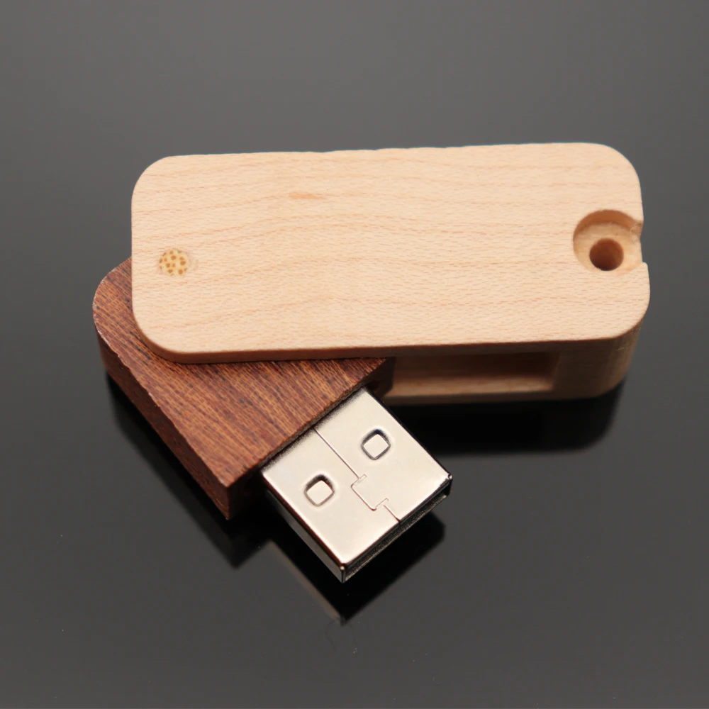 

Bulk Cheap Price Pen Drive USB Stick With Logo 4G 8G Wood Swivel USB Drive