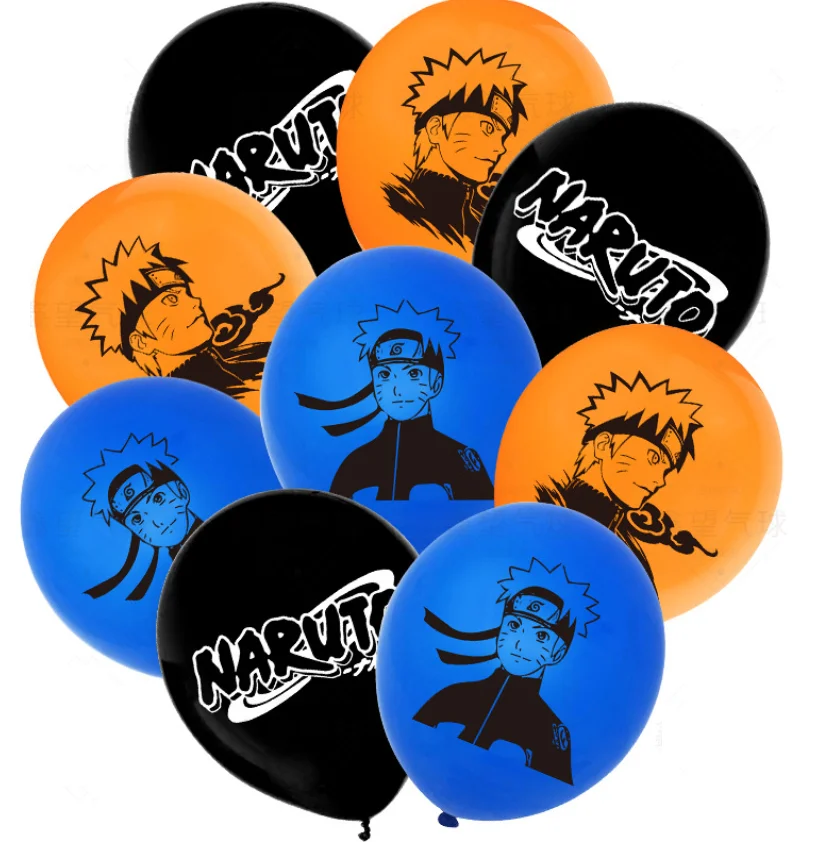 

Free Shipping NARUTO Latex Balloons Cartoon Uzumaki Ballons Anime Kids Toys Happy Birthday Party Decor kids, Blue