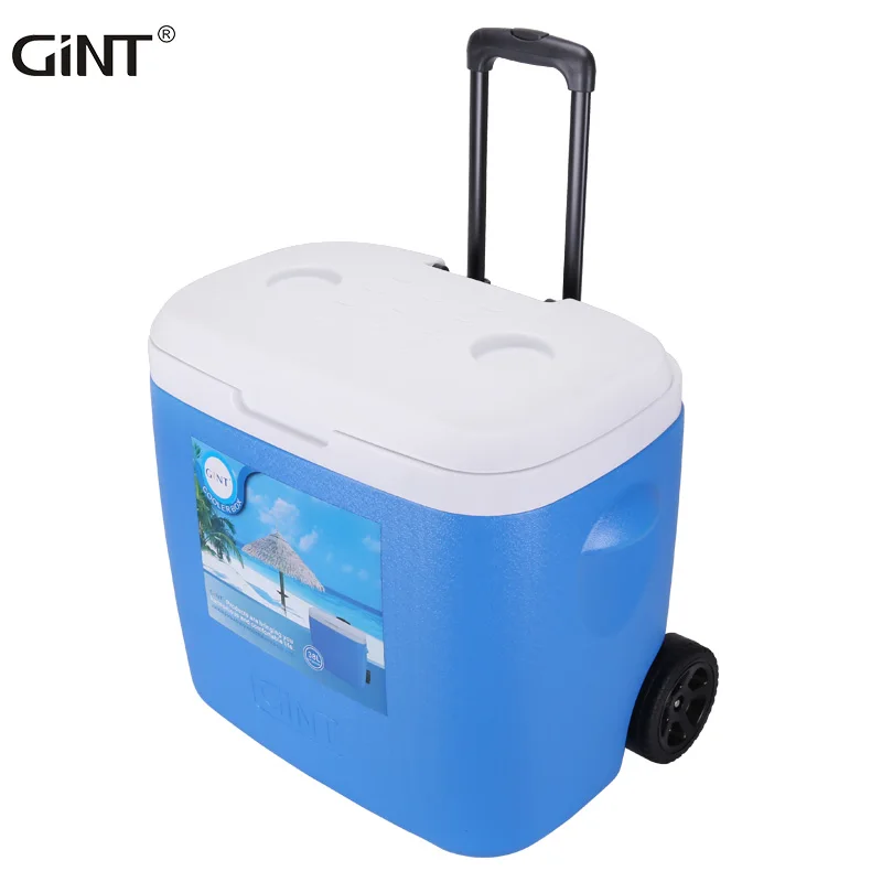 

GiNT 28L Hard Cooler Rotomolded Cooler Box CF2800W Drinking Beer Wine Ice Cooler Boxes with Wheels, Customized color acceptable