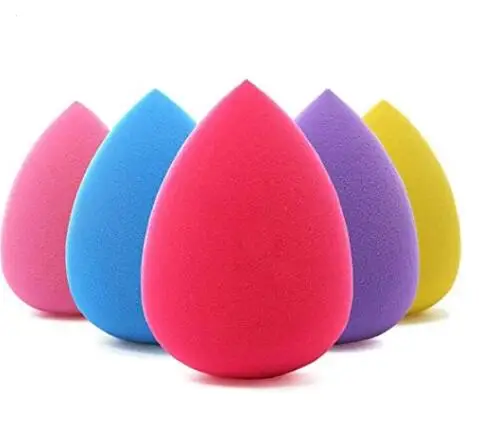 

Wholesale Custom Packaging Private Label Blue Sponge 5 Pcs Red Beauty Makeup Blender Set, Multiple colors