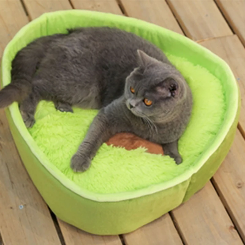 

High Quality Removable Cat Nest Winter Warm Dog Mattress Avocado Pet Nest, Green