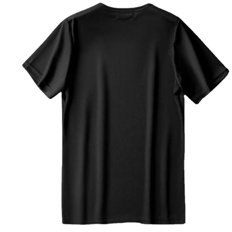 

Men's Ice Silk Short Sleeve Quick Drying T Shirt Loose Basic Mesh Fabric Tee Solid Breathable Sports T-shirt, White, black