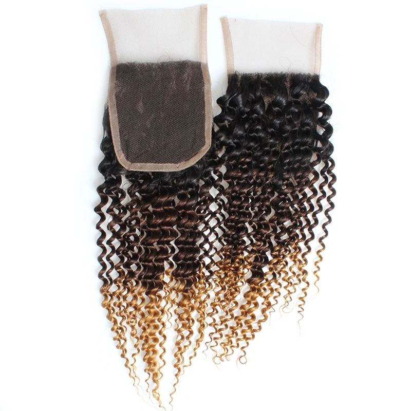 

High Temperature Original Human Hair Long T3 Kinky Curaly Closure Hair Wig
