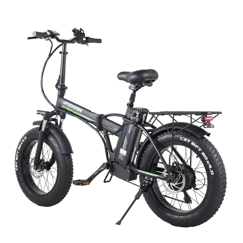 

EU warehouse7 Gears Variable Speed 48V 15Ah Lithium Battery 800W Brushless Motor Folding 20 Inch Fat Tire Electric Mountain Bike
