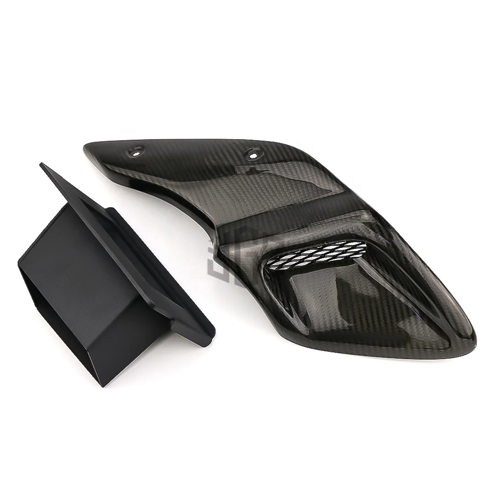 

Motorcycle Real Carbon Fiber Side Spoiler Cover Air Intake Engine Fairing Protector Heat Insulation Accessories For BMW R NINE T