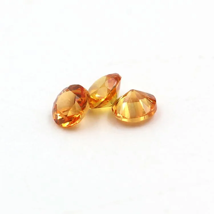 

Natural loose gemstone yellow sapphire round cut gemstone