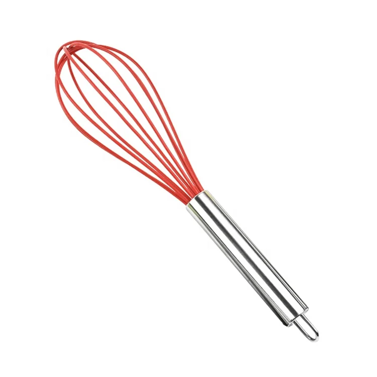 

Hot Sale Multifunctional 10inch Silicone eggbeater whisk Egg Blender egg whisk beater, Customized colors