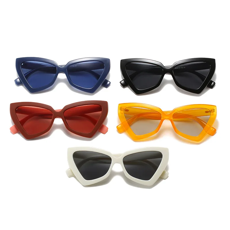 

Candy Color Sunglasses 2021 New Women Personality Triangle Frame Street Style Shades Sunglasses