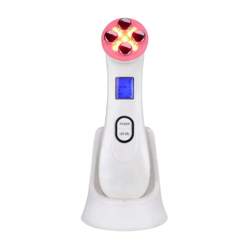 

Portable Face Lifting Ultrasonic EMS Radio Frequency RF Radio Facial LED Ems Massage Device