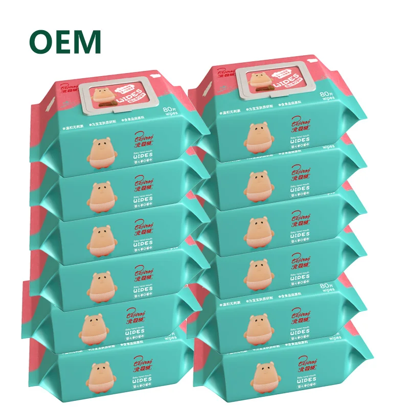 

High Quality Soft Cleaning Mother Care Fragrance-free Oem Baby Wet Wipes Baby Wet Tissue