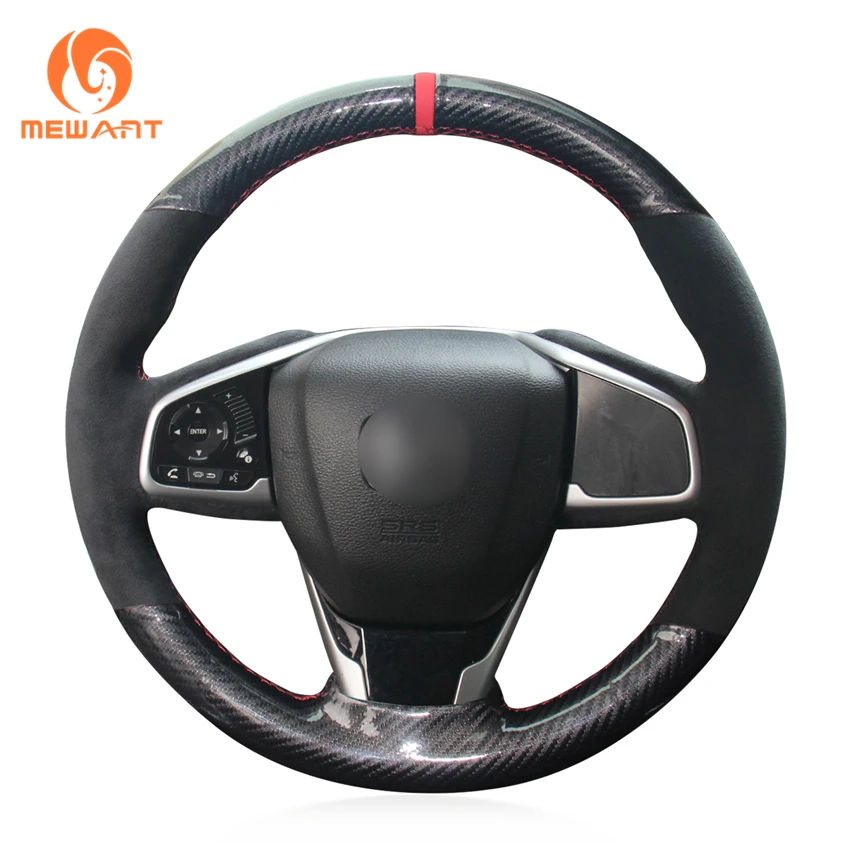 

Hand Stitching Steering Wheel Cover For Honda Civic 10 2016-2021 CR-V CRV 2017-2021 Clarity 2018-2021