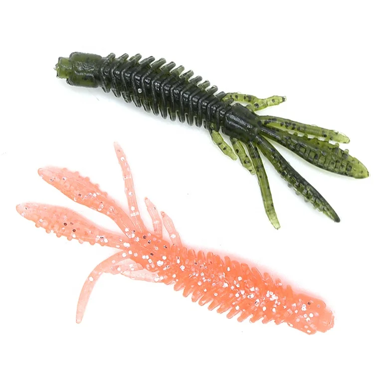 

MISTER LURE 2.2g 75mm Swim baits shrimp lures leurre souple chine soft lure trout, Original