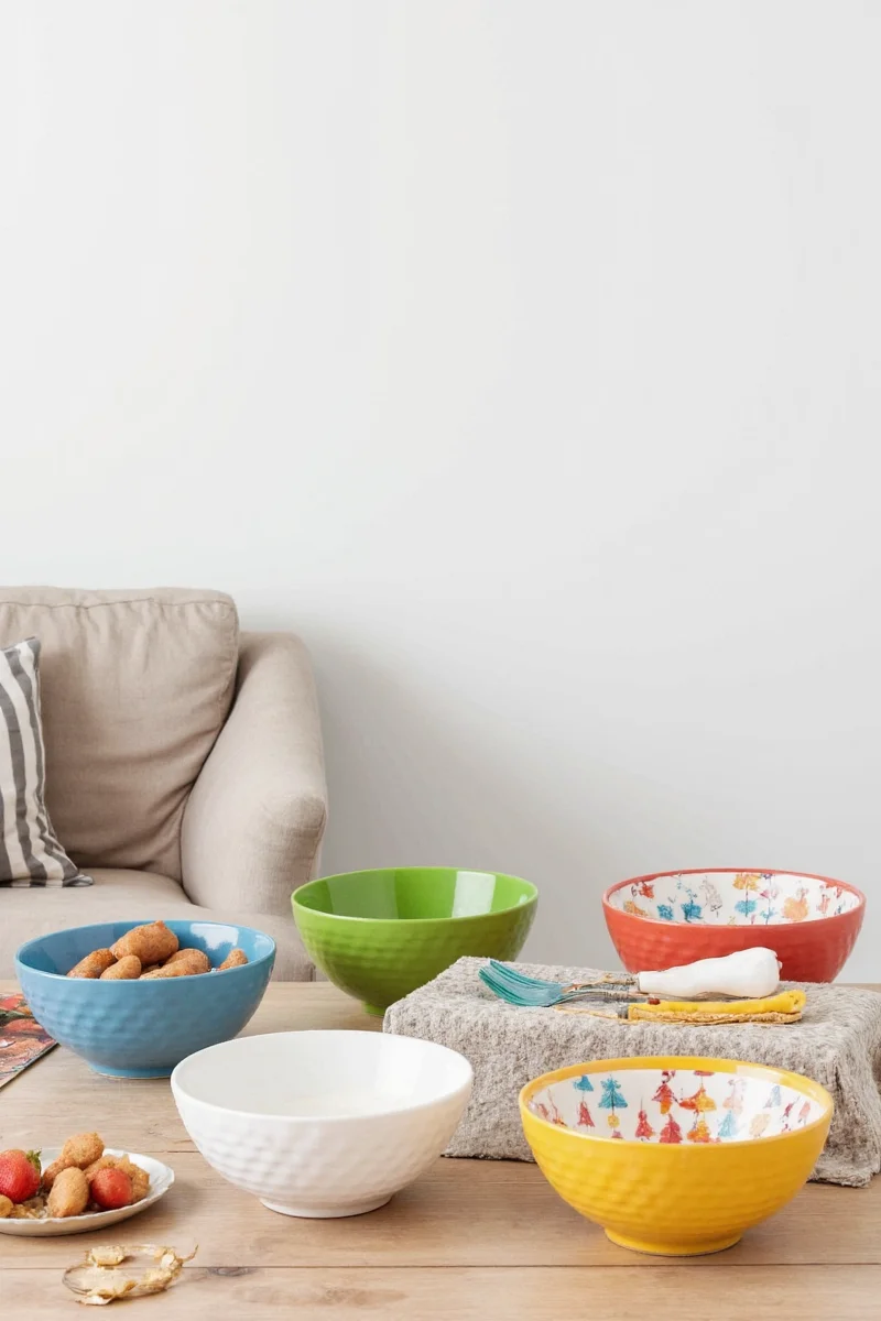 Personalized ceramic bowl with child's name on it