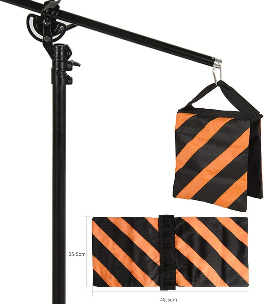 2in1 Light Stand Boom Arm Rotatable Aluminum Adjustable Tripod Boom