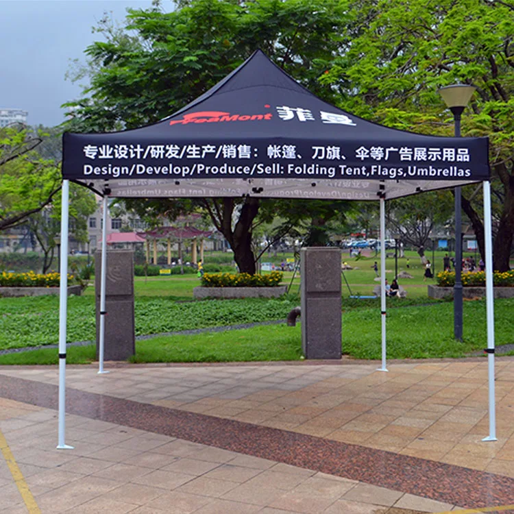 

Custom 10X10 Advertising Steel FrameWaterproof Folding Stretch Outdoor Pop Up Canopy Marquee Event Trade Show Tent