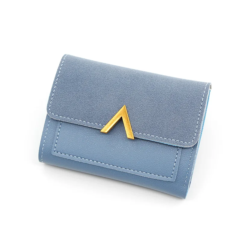

Pu short square custom colorful coin girl women ladies leather key card holder zip purse wallet
