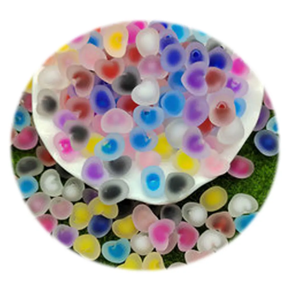 

Various Styles Acrylic Beads Heart Round Matte Beads Charms Bracelet Necklace Beads For Jewelry Making DIY
