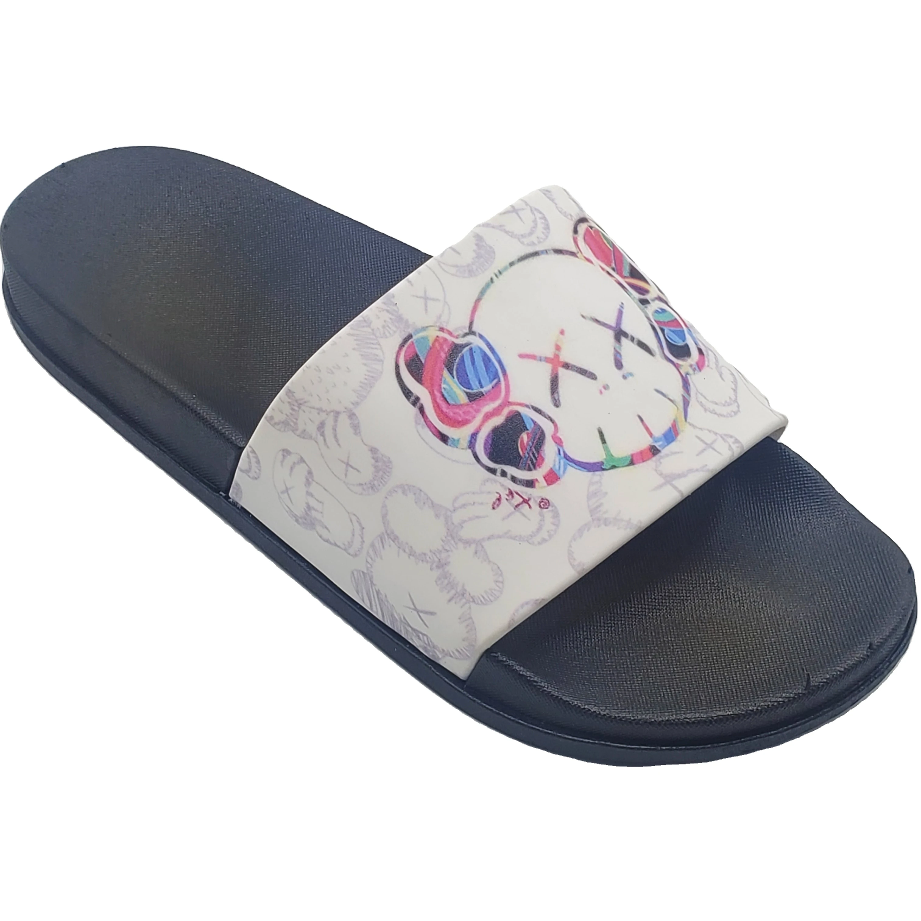 

New couple women family beach plain custom slides put my logo on mens slipper unisex personalized fob pool sandals pvc with logo
