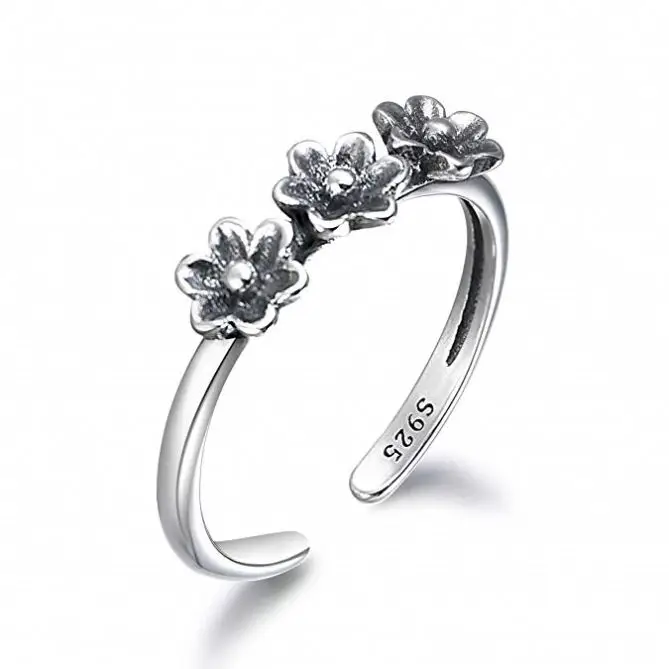 All-Match Men And Women Thai Silver Opening Couple Models Plated 925 Sterling Claw Ring