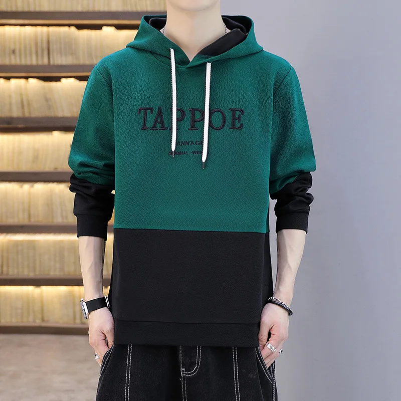 

huayida Winter men's multi-col our Patchwork jumper Large size hoodie, Black,white,red,yellow...