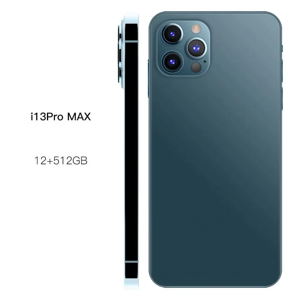 

Android Phone i 13 pro max 6.7inch 12GB+512GB 10 Core 5800mAh Smart mobile phone HD 1080x2320 Dual cards cell phone