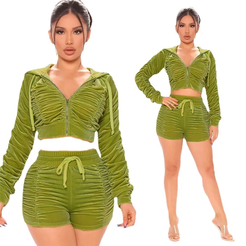 

high quality tracksuits for women two piece pants set velvet sweatsuit women