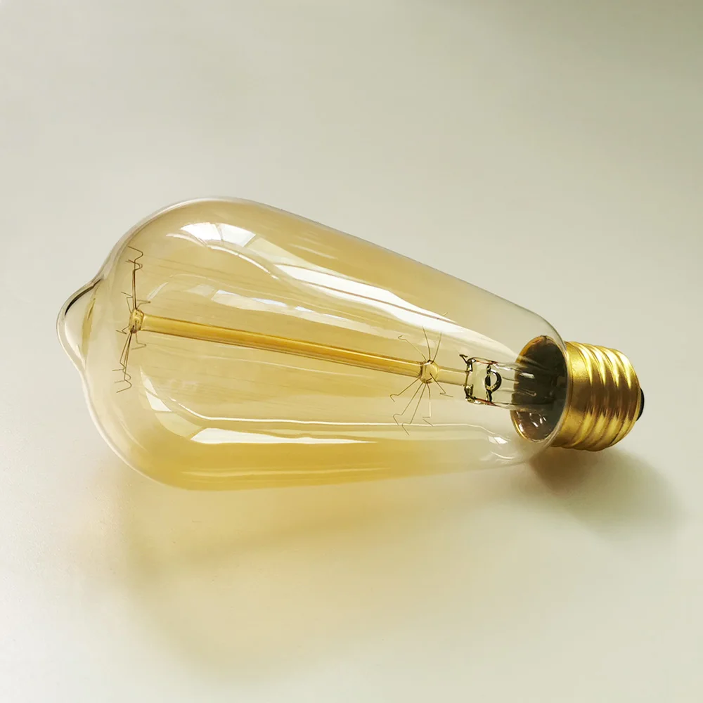 e26 爱迪生灯泡 60w 等效 2700k 暖白色仿古台灯 led 灯泡