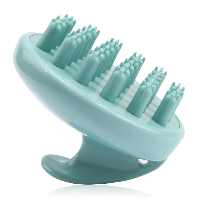 

Household Convenient Shampoo Massage Brush For Deeply Clean The Scalp, Pink blue green