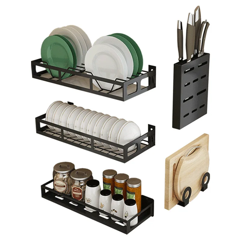 

Hot Products Black Stainless Steel Kitchen Storage Shelf