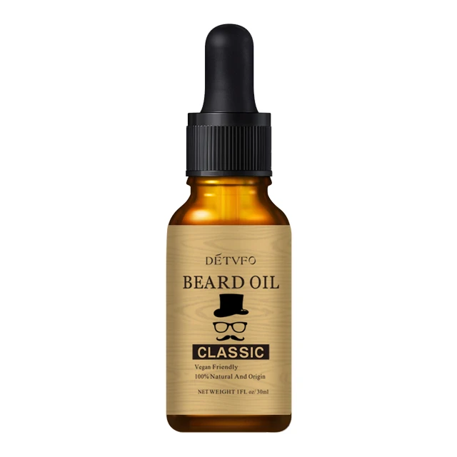 

30ml Private Label Beard Care Beard Oil 100% Natural Men Beard Growth Oil, Trasparent