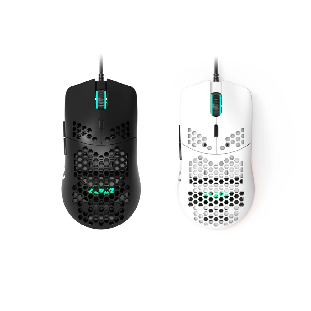 

AJAZZ AJ390 RGB Lightweight Honeycomb Mice 16000 DPI Programmable 7 Buttons 69G Wired Computer Mouse