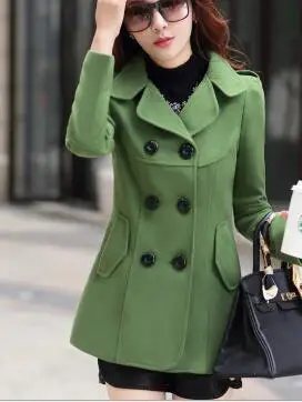 wine wool coat