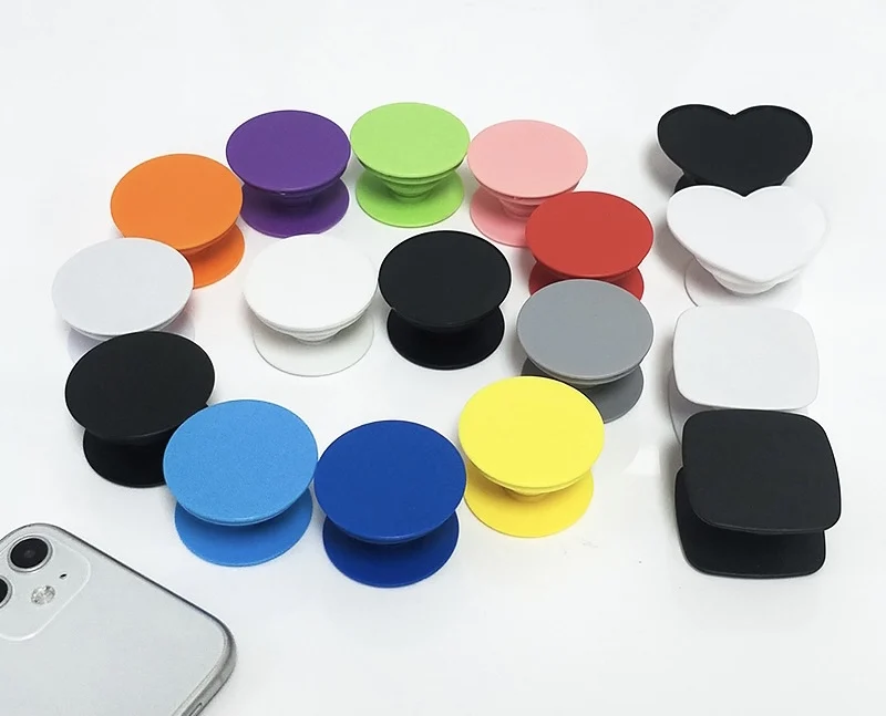 

2022 custom logo grip bracket socket sockets collapsible ring air bag cell phone holder stand for mobile smartphones